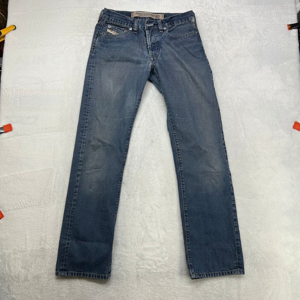 Diesel Industry Jeans Women's Blue Denim Mid Rise Classic Straight - 27X28.5
